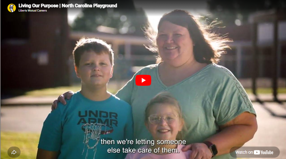 A family smiling to camera