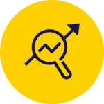 Line-drawing of an arrow trending up