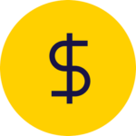 line-drawing of a dollar sign